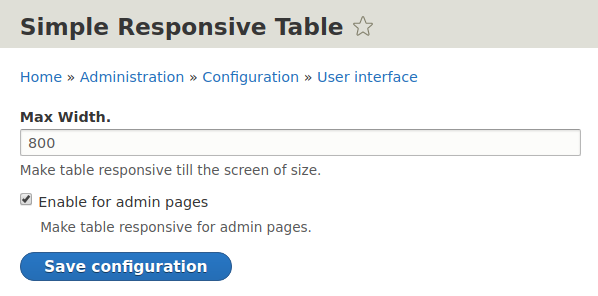Modul Simple Responsive Table
