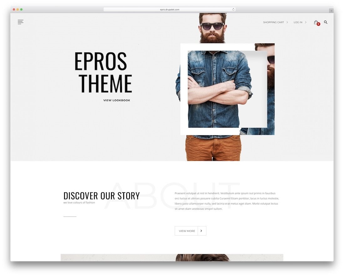 Drupal template - ePro