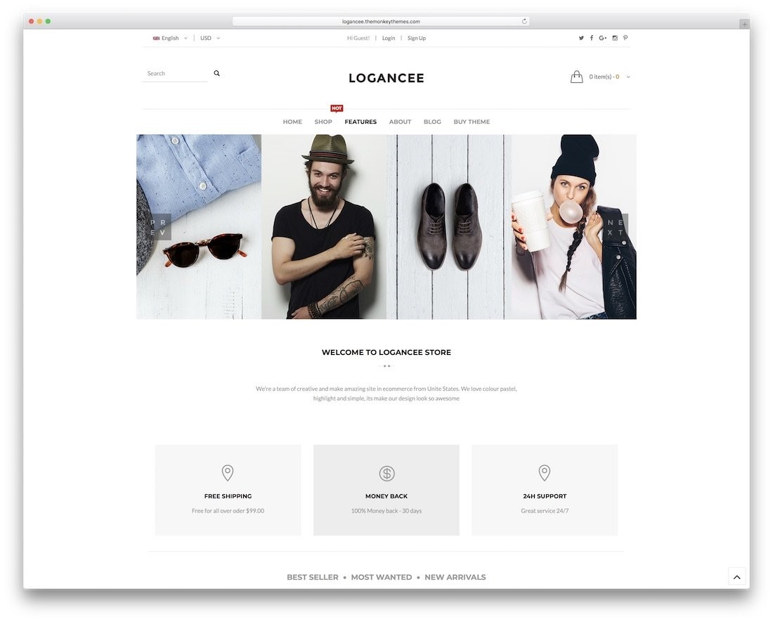 Drupal template - Logance