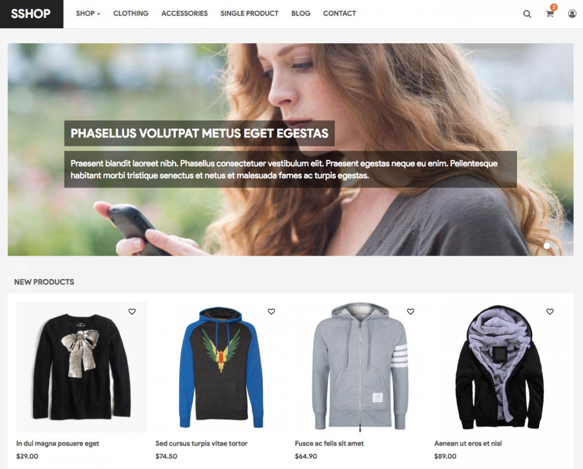 Drupal template - SShop- 